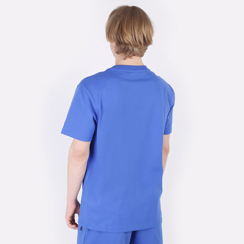 мужская синяя футболка PUMA x AMI Graphic Tee 53407093 - цена, описание, фото 4